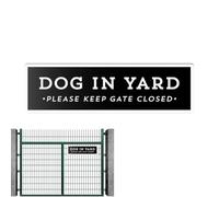 Dog Signs for Fence Wooden Keep Gate Closed Dog Sign for Yard