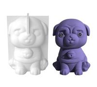 Dog Silicone Mold Cartoon Puppy Scented Making Crystal Epoxy Resin Molds Handmade Soap Wax Silicone Molds for Baking