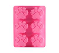 Dog Silicone Mold,Reusable Silicone Print Chocolate | Small Dog Cat Foot Footprint DIY Ice Cube Chocolate Fondant Sugar Craft Cake Tool for Baking, Candy, Soap, Candle Making
