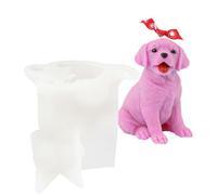 DOG SILICONE SOAP MOLDS - Non-Stick Flexible Mold for Candle Making, Resin Soap Molds, Easy to Remove from Mold for Cleaning, Baking Mould for Making Candle Making Dog Shaped Candle Soap Resin Wax