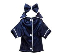 Dog Silk Pajamas Christmas Lapel Pet Pajamas And Chihuahua Comfortable And Breathable Two Legged Cat Clothing Dog Clothing Pet Clothes for Large Dogs Female (A, S)