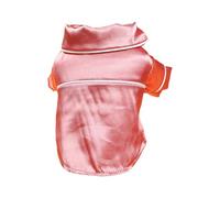 Dog Silk Pajamas for Small Medium Large Dogs Cats Soft Silk Lapel Pet Sleepwear Shirts Chihuahua Yorkie Loungewear Clothes Dog Cat Comfortable Breathable Two-Legged Outfit RmG351 (A, 18x25cm)