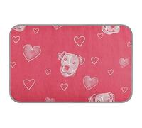 Dog Simple Line Art Valentine Cartoon Summer beds for outdoor cats Self Cooling 38" x 23" outdoor cooling pad for kittens sleeping washablapete frio para perros M