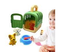 Dog Simulation Game Toy - 8 Pieces Educational Pet Care Set Interactive Role Play Dog Grooming Toy Veterinary Learning Toys