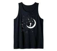 Dog Sit Up and Beg On The Moon - Love Dog to The Moon Tank Top