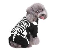 Dog Skeleton Costume | Kitten Puppies Dress up Apparel Clothes for Small Medium Dogs | Kitten Puppies Dress up Apparel Clothes for Themed Events Proms Photography Role Play