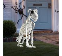 Dog Skeleton Halloween, Dog Skeleton Decoration Joints Skeletons, Sitting Puppy Bones Skeletons Decoration, Haunted House Halloween Gathering Supplies For Spooky Party Decor, Home Haunt Setup