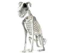 Dog Skeleton Statue - Sitting Dog Skeleton | Halloween Dog Bone Figure | Realistic Halloween Skeleton Dog Statue | Robust Skull Bone Art Ornaments for Collecting Haunted House Accessories