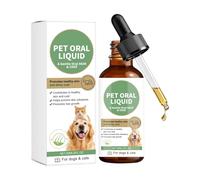Dog Skin Care | 60ml Non-Greasy Pet Coat Drop - Pet Hair Moisturizer Oil | for Small Medium Large Kitten Puppy Porch Balcony Garden Yard Traveling