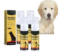 Dog Skin Care Spray for Itchy Skin Relief, Soothing Itch-Soothing Mist Hot Spot for Dogs, Dry Skin Relief Spray for Pets, Moisturizing Skin Treatment for Puppies, for All Breeds Coat (4PCS)