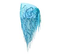 Dog Skirt with Sequins Waist Chain and Hip Scarf | Belly Dance Style Dog Skirt for Medium Breed Puppy Big Cat Christmas Party Holiday Photo Prop