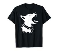 Dog Skull Punk Y2k Cute Creepy Puppy Goth Black Alt Gothic T-Shirt