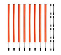 Dog Slalom Poles Pack of 8 Lightweight Portable Exercise for | Dog agility course set for the garden for floor, garden, backyard, park as well as outdoor activities