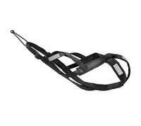 Dog Sled Harness, Heavy Duty Nylon for Weight Pulling Training, Adjustable X-Back Padded Design, Dog Pulling Harness for Winter Outdoor Activities, Black, L