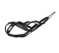 Dog Sled Harness Skijoring Dog Scootering Pulling Weight Husky Harness Canicross For Mushing Sled Pet Sledding Dogs Back Large(Black,XL)