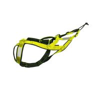 Dog Sled Harness Waterproof Dog Sledding Harness Reflective Pet Sledding Skijoring Harness Big Large Dogs Weight Pulling Vest For Pet Training(Green,XL)