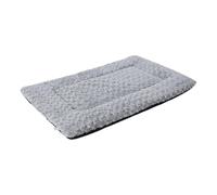 Dog Sleeping Mat - Portable Pet Kennel Liner, Padded Furry Crate Blanket with Sturdy Stitching Edge, Breathable Lightweight Puppy Bedding, Ideal for Workplace Travel Carrier