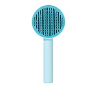 Dog Slicker Brush Release Button Skin Friendly Dog Grooming Tool | Loose Hair Knotted Hair Self Cleaning Release Button Long Short Haired Cat Coat Massager Brush for Living Room Shelter