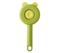 Dog Slicker Scrubber, Small Pet Hair Grooming Comb, Release Button Cat Brush, Reduces Shedding/Hairballs, Efficient Hair Removal, Yellow/Green/Pink, For Short Haired Pets