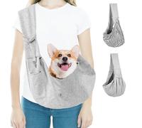 Dog Sling Carrier, Grey Dog Carriers For Medium Dogs, Small Dogs & Cats