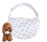 Dog Sling Carrier - Pet Shoulder Bag, Cat Travel | Polyester Lightweight Breathable Tote Holds Up to 10kg Portable Foldable Easy Clean Design for Outdoor Walking Trips Airplane Train Bus Safe Transpor
