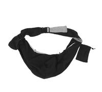 Dog Sling Carrier, Pet Sling Carrier for Small Dogs and Cats, Foldable Breathable Escape Proof Large Space Portable Pet Carrier Bag with Front Storage Pouch for Travel (Black)