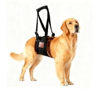 Dog Sling for Back Legs, Dog Lift Harness, Magic Tape Dog Sling for Large Dogs Hind Leg Support, Elderly Dog Lifter, Assist Canie Hip Arthritis K9 Cruciate Ligament Rehabilitation (Brown, Small)