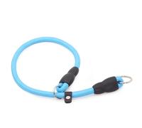 Dog Slip Collar, Heavy Duty Dog Slip Collar Nylon Rope Choke Collar with Stop Ring for Dog Training, Dog Leash Slip Lead Accessories Fits Most Standard Dog Leashes (Blue, S)