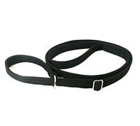 Dog Slip Lead Training Walking Leash 60" Long Obedience Slip On Dog Lead Soft Comfortable Air Webbing In (Black, 20mm)
