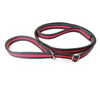 Dog Slip Lead Training Walking Leash 60" Long Obedience Slip On Dog Lead Soft Comfortable Air Webbing In (Grey/Pink, 20mm)