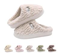 Dog Slippers For Women, Thick Soled Slippers Women, Soft Soled Shoe Slip On House Slipper Memory Foam Shoes Winter Warm Home Slipper Fluffy Outdoor Footwear Plush House Fleece Sliders