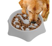 Dog Slow Feeder,Anti-Chocking Interactive Dog Puzzle Bowl - Non-Slip Slow Down Eating Dishes for All Breeds Pets, Feeder for Healthy Eating