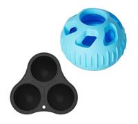 Dog Slow Feeder Ball - Interactive Treat Dispensing Puzzle Toy, Mental Stimulation Game | Durable Chew Resistant Design Enrichment Feeding Solution For Puppies Dogs Training Activity Playtime Exercise