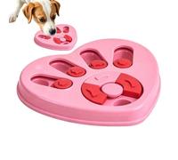 Dog Slow Feeder Bowl Anti-Choking Medium Heart Shape Food Dish Maze Brain | Slow Feeding Dog Bowl for Medium Large Breed, Cat, Kitten, Puppy, Enrichment, Brain Training, Boredom, Travel, Training