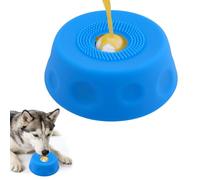 Dog Slow Feeder Bowl for Liquid Treats, Puzzle Pet Liquid Lick Eating Bowl with Built-in Rolling Ball Bone Broth Yogurt Fruit Puree Lick Feeding Tool Toys for Large Medium Small Breeds Dietary