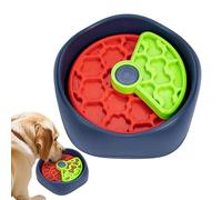 Dog Slow Feeder Bowl - Non-Slip Feeding Station, 3-Layer Rotating Anti-Swallowing Feeder for Cats - For Puppies and Kittens of All Breeds and Sizes for Spiritual