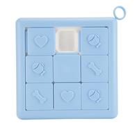 Dog Slow Feeder Bowl Puzzle Toy Educational Interactive Stress Relief Dog Training Food Puzzle Feeder Bowl for Home Indoor (Blue)