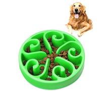 Dog Slow Feeder Bowl, Slow Eating Dog Bowl for Medium Dogs,Pet Fun Puzzle Slow Feed Non Slip Interactive Bloat Stop Dog Food Bowl