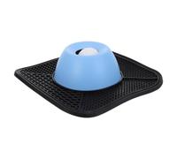 Dog Slow Feeder Bowl with Rolling Ball Maze Black Abs Pp | Wide Shallow Curved Edge, Non Slip Surface, for Puppies and Flat Faced Breeds