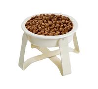 Dog Slow Feeder | Ceramic Metal Dog Puzzle Food Bowl | Dish Feeder with Iron Stand for Kitchen Daily Home Indoor Apartment Outdoor Travel Dining Puppy Healthy Eating