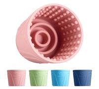Dog Slow Feeder Lick Bowl, Anxiety Relief Dog Licking Mat Treat Dispenser, Non-Slip Anti-Choking Slow Eating Lick Bowl for Small Medium and Large Breed Dogs, BPA Free Silicone