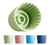 Dog Slow Feeder Lick Bowl, Anxiety Relief Dog Licking Mat Treat Dispenser, Non-Slip Anti-Choking Slow Eating Lick Bowl for Small Medium and Large Breed Dogs, BPA Free Silicone