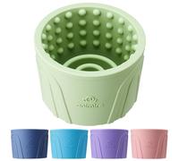 Dog Slow Feeder Lick Bowl, Anxiety Relief Dog Licking Mat Treat Dispenser, Non-Slip Anti-Choking Slow Eating Lick Bowl for Small Medium and Large Breed Dogs, BPA Free Silicone