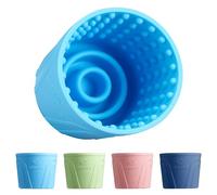 Dog Slow Feeder Lick Bowl, Anxiety Relief Dog Licking Mat Treat Dispenser, Non-Slip Anti-Choking Slow Eating Lick Bowl for Small Medium and Large Breed Dogs, BPA Free Silicone (M-L)