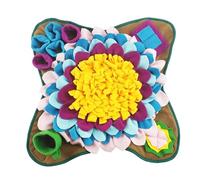 Dog Slow Feeder Mat - Fleece Snuffle Pad, Engaging Training Rug | Interactive Nose Work Blanket Slow Feeding Stress Relives, Versatile Play Mat For Dogs Puppies Cats Rabbits Indoor Outdoor Activity