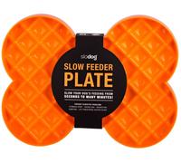 SloDog Slow Feeder Dog Plate Orange - Single