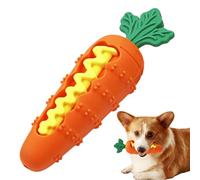 Dog Slow Feeder Puzzle Toy, Interactive Silicone Squeaky Treat Dispensing Puppy Toys, Carrot-shaped Design Puppy Slow Feeder Teether, Pet Supplies for Small Medium Dog