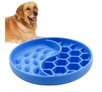 Dog Slow Feeder - Silicone Puzzle Suction Cup Dish | Dog Dishes to Slow Down Eating | for Puppy Small Medium Large Breed Home Outdoor Indoor Garden Yard Travel