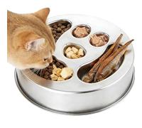 Dog Slow Feeders Pet Stainless Steel Lick Interactive Station