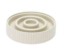 Dog Slow Feeding Puzzle Bowl, Feeder Bowls Food Grade Prevent Chocking Digestive Choking Slip Proof Promote Digestion Pet Bowl Non Bloat Stop Aid Interactive for Dogs Cats (Beige)